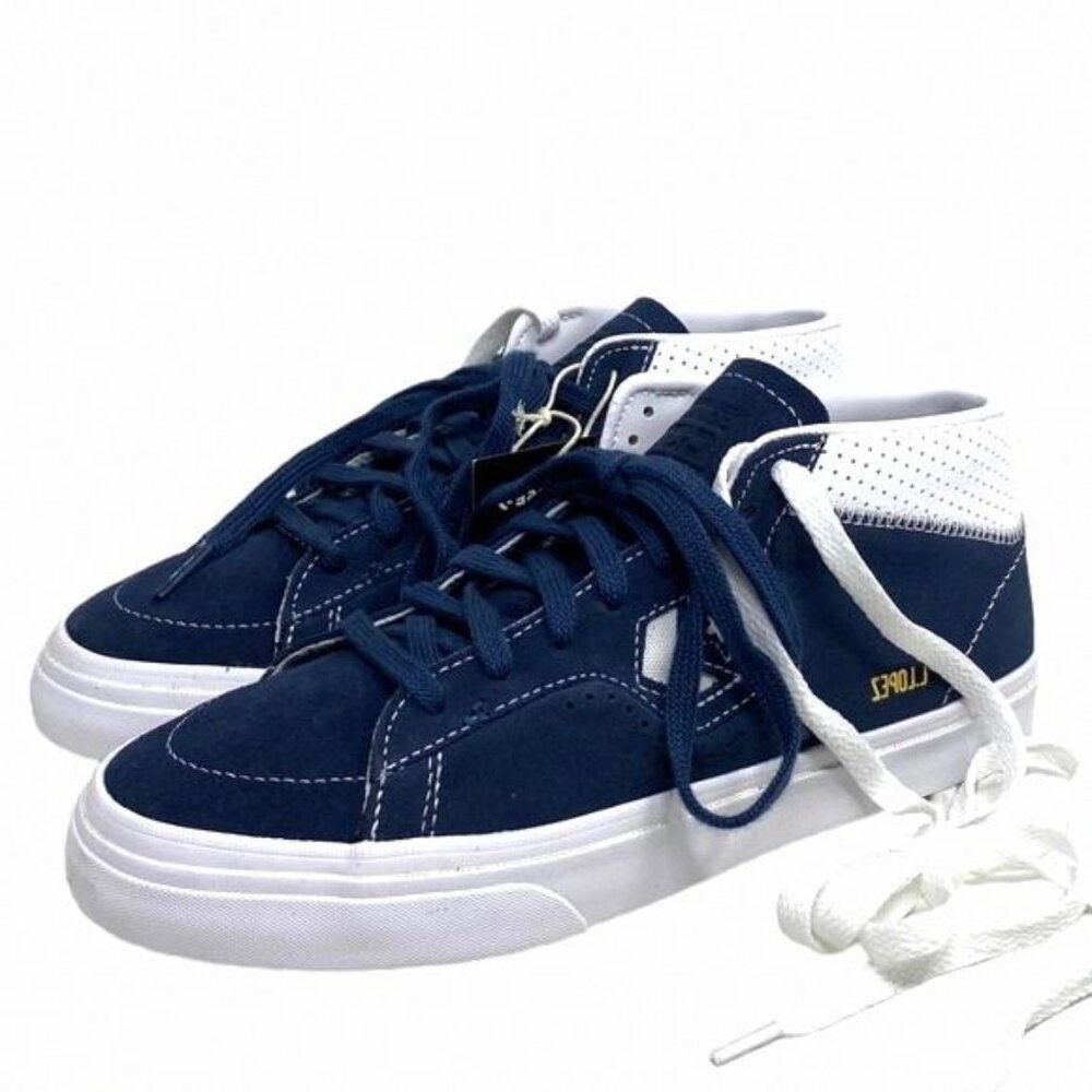 Converse Cons Louie Lopez Pro Suede Sneakers Women's Mid A06235C Navy White Top